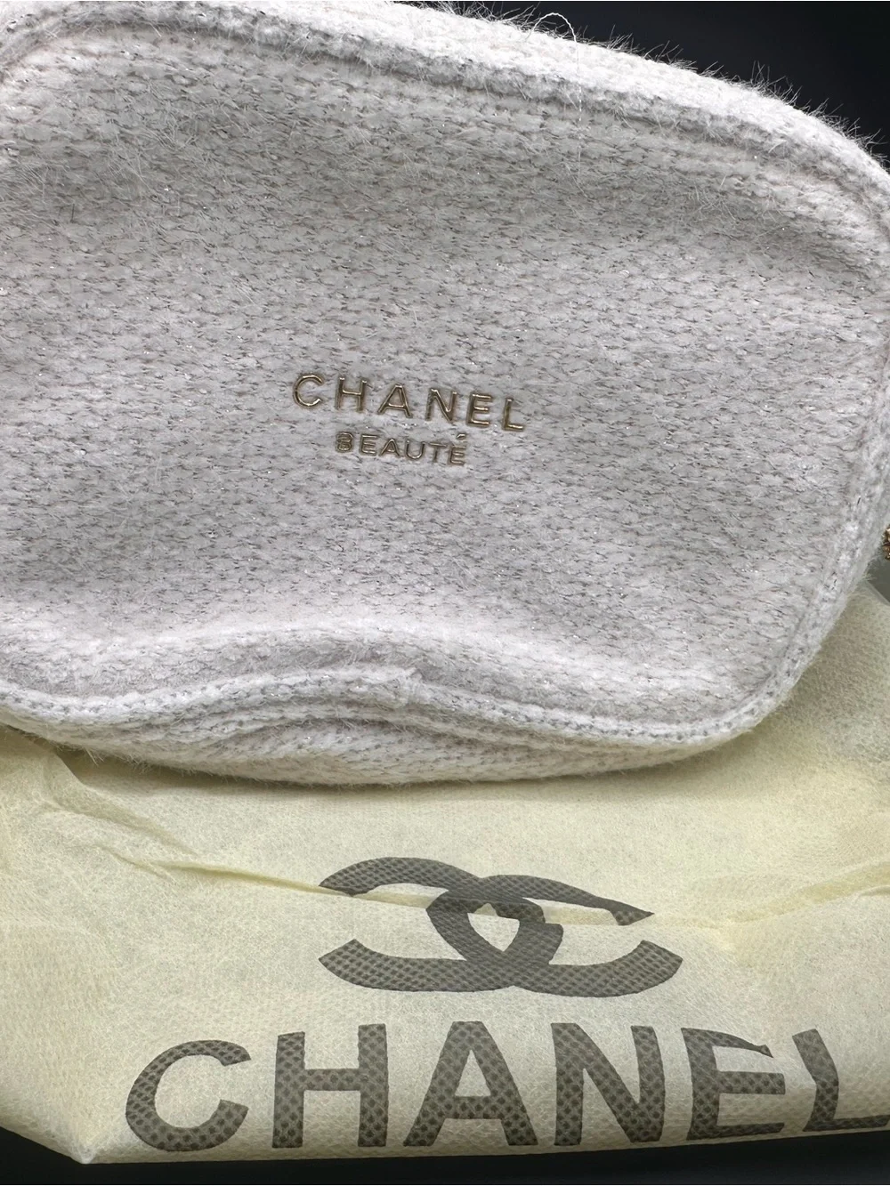 Fashion Poshers Wool Cosmetic Pouch